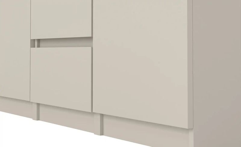 Dressoir Luna - Taupe - 121x91x50 cm