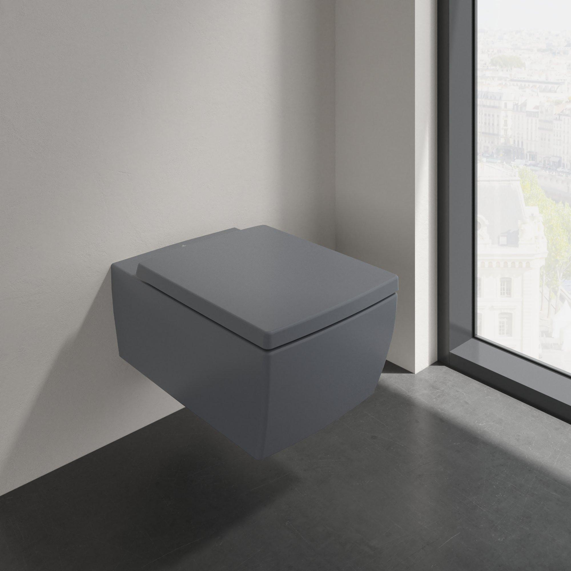 Villeroy & Boch Memento 2.0 randloos toilet CeramicPlus antraciet