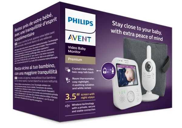 Philips AVENT Video Baby Monitor SCD892/26 Premium, IR, 300 m, 50 m, 300 m, FHSS, 2.4 GHz