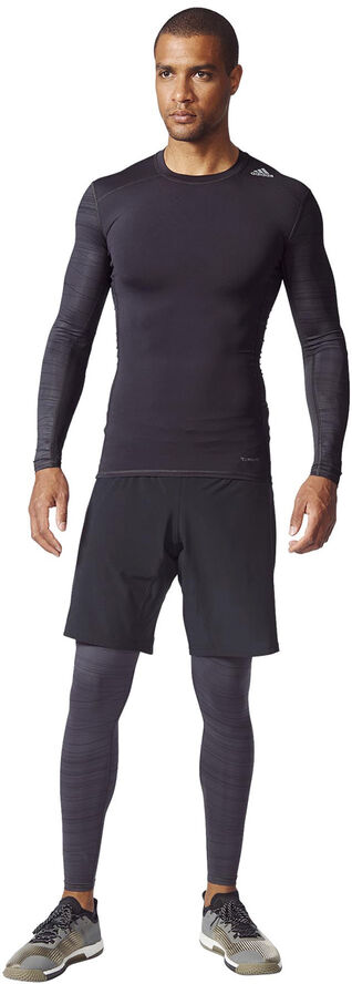 adidas Techfit L/S T-shirt Grå