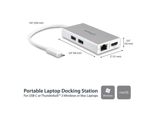 STARTECH - Station d'accueil MAC/PC DKT30CHPDW - USB Type-C