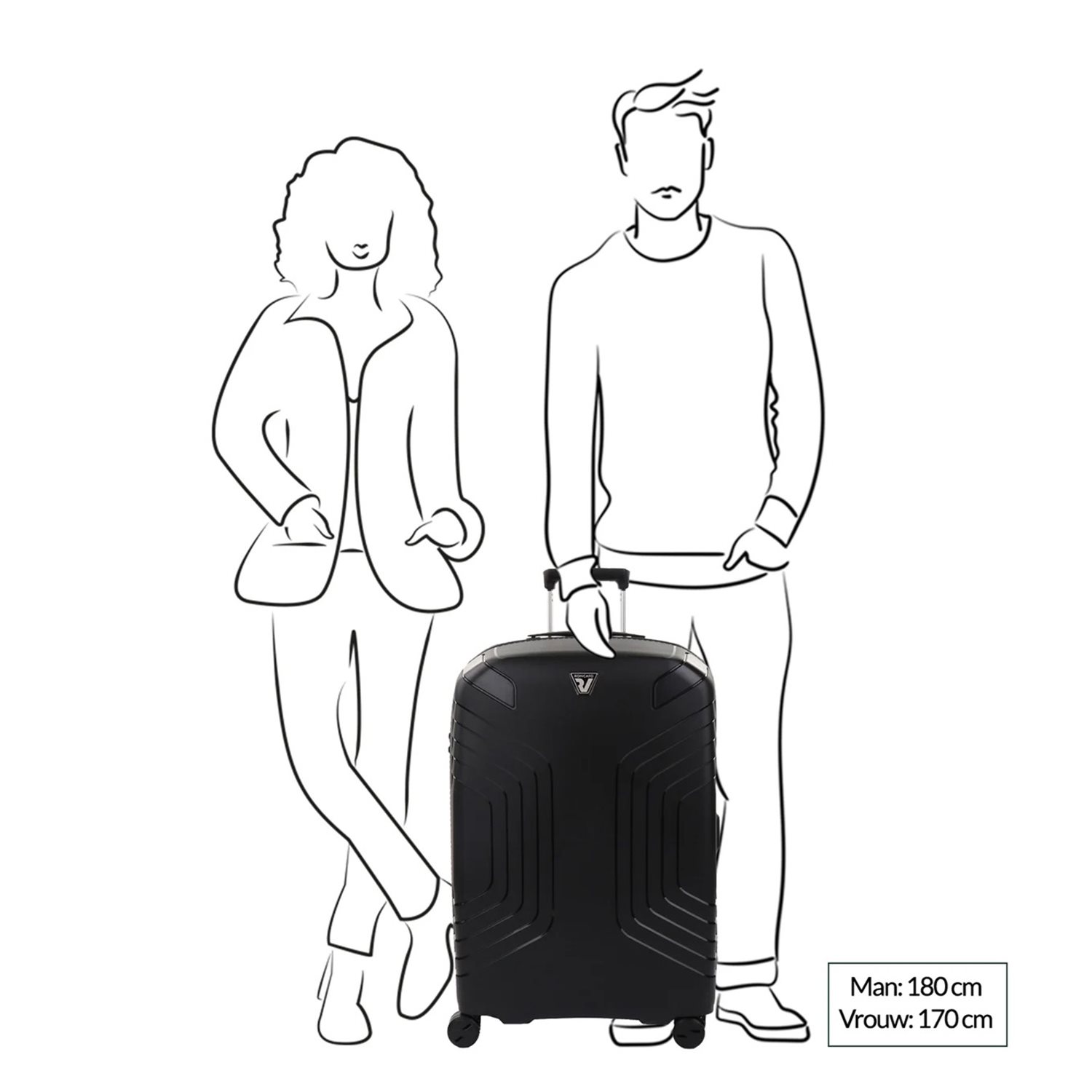 Roncato Ypsilon 4.0 Expandable Trolley 78 nero