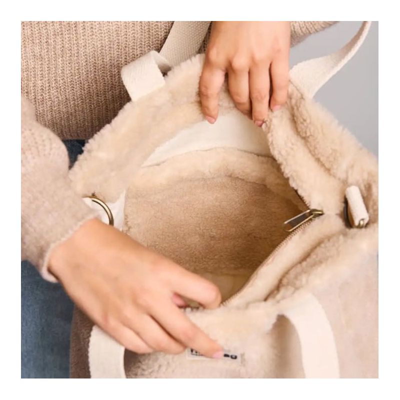 Sac shopping Paul 38cm Teddy Beige
