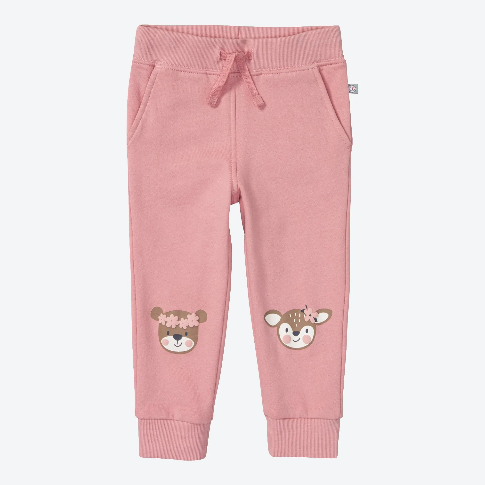 Baby-Mädchen-Jogginghose mit Tiergesichtern