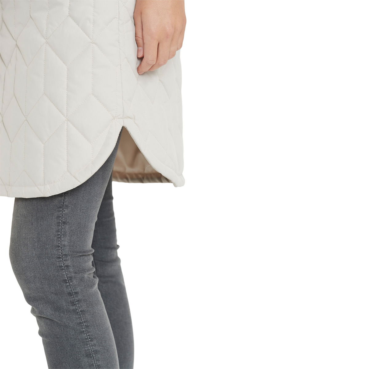 Weather Report Beah Long Quiltet Vest Dame