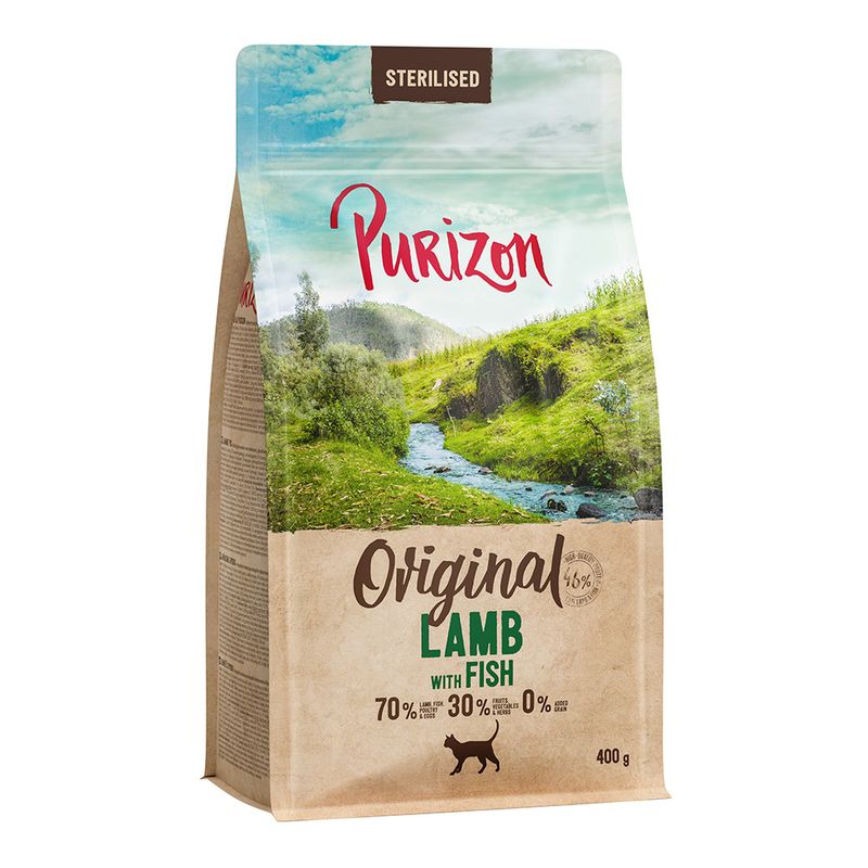 Purizon Sterilised Adult agneau, poisson - sans céréales ✓ pas cher