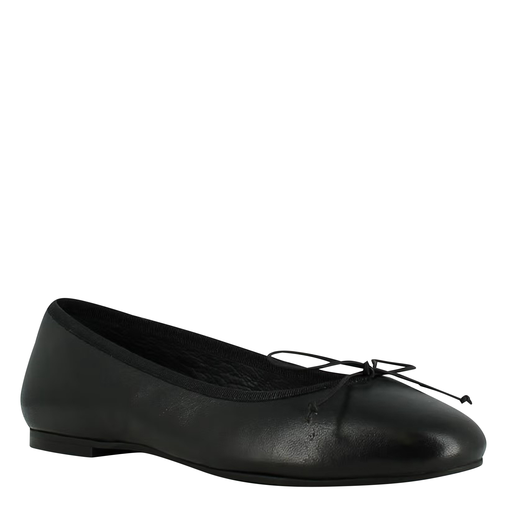 DELFINA - Ballerines en cuir | Noir