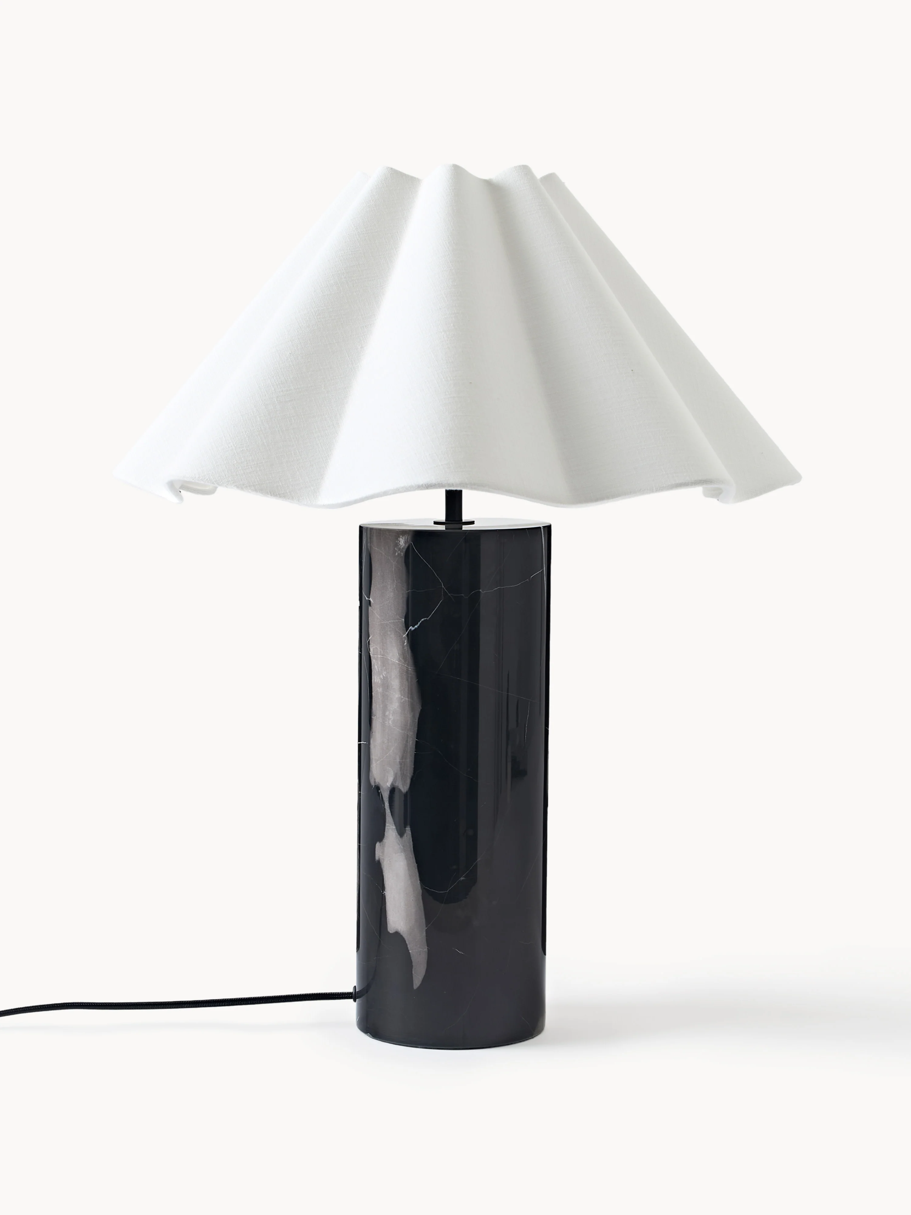 Dimbare LED tafellamp Arya met marmeren voet