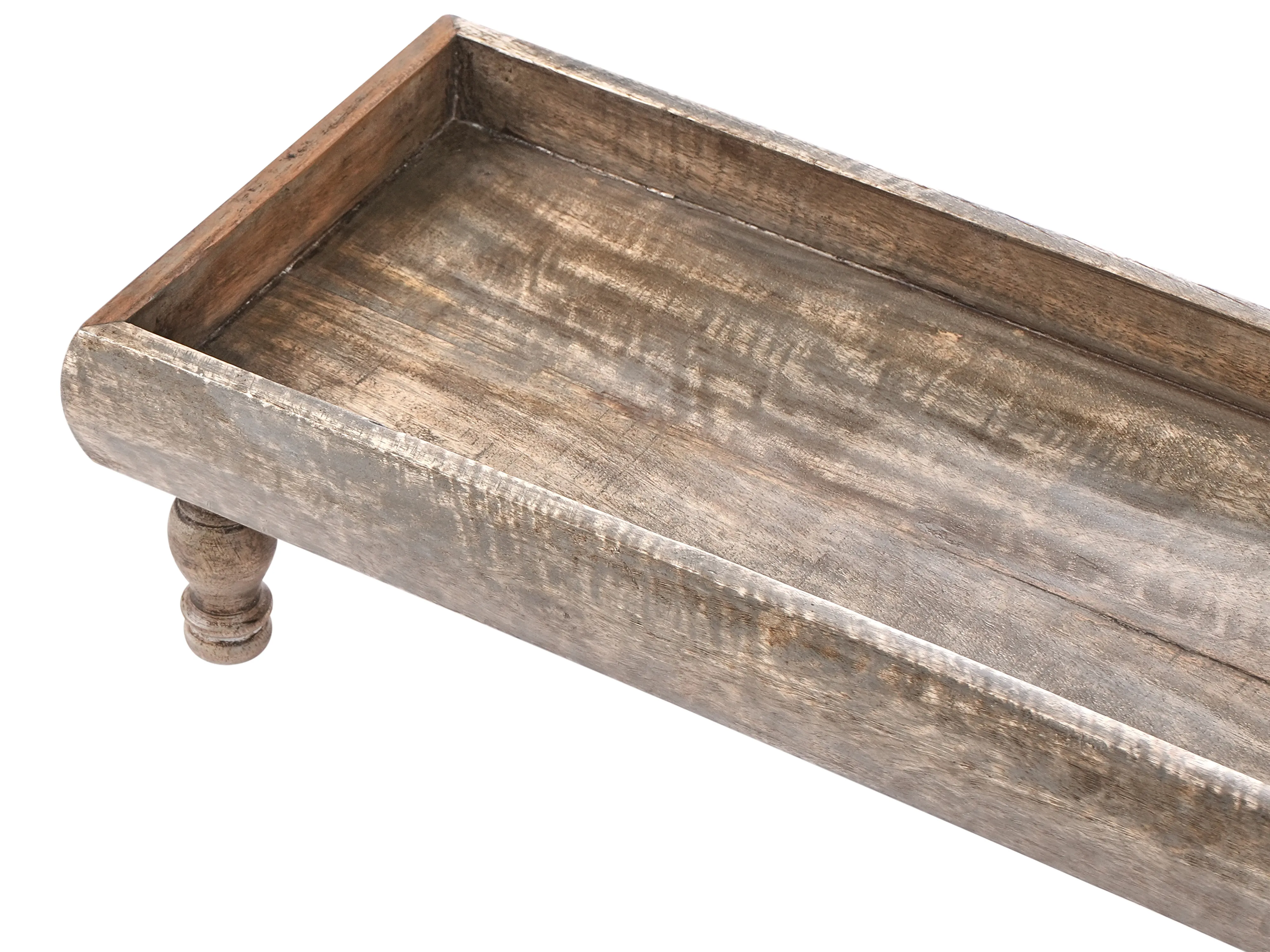 Decoratief dienblad DAMIETTA Mangohout Bruin
