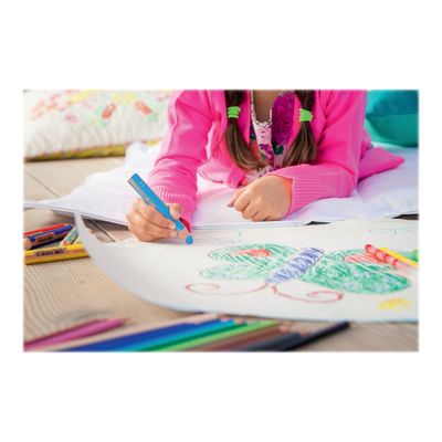 STABILO Woody 3 in 1 - Crayon de couleur pointe large - bleu d'outremer