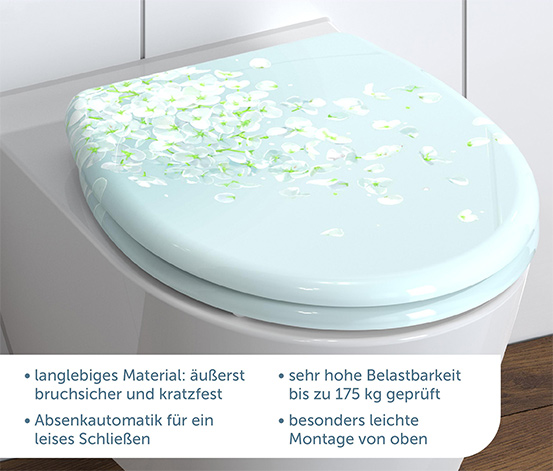 Schütte-Duroplast-WC-Sitz »FLOWER IN THE WIND«