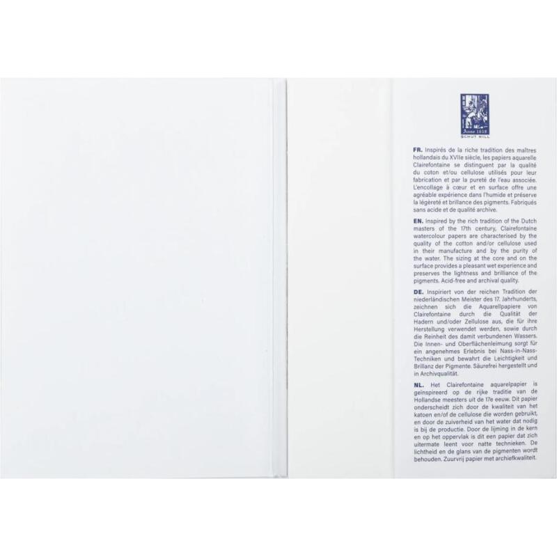 Aqua Essentials bloc collé 12 papiers aquarelle assortis 10x15cm 12F 200g-300g