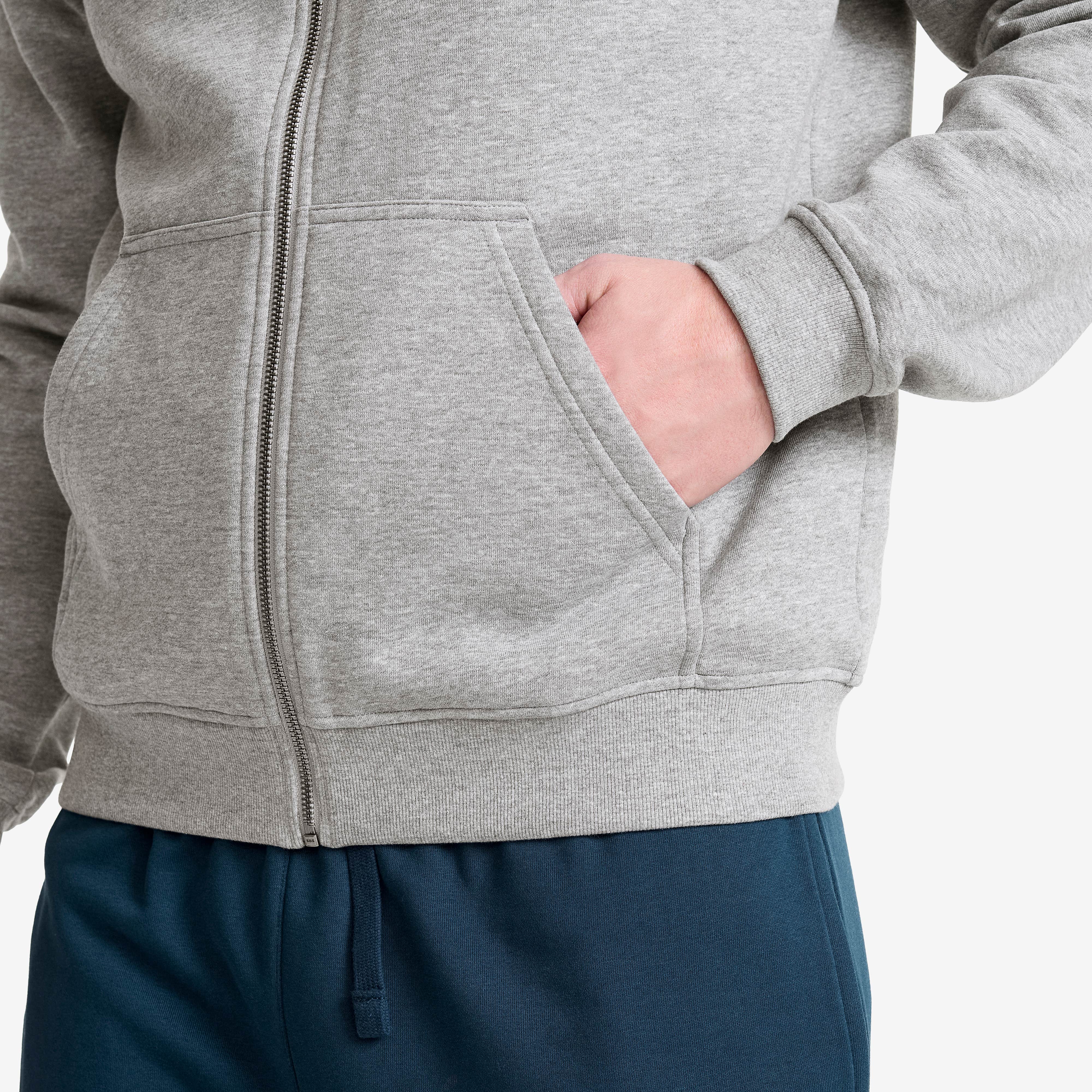 RVRC Full-zip Hoodie Herre Grey Melange