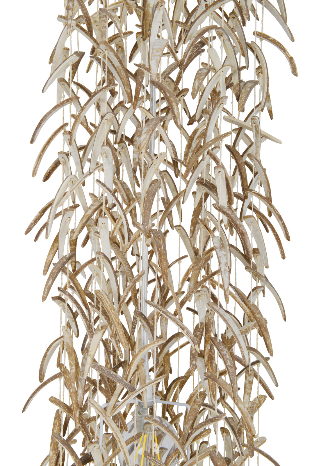 Pendelleuchte KOKOS - beige - 180 cm hoch