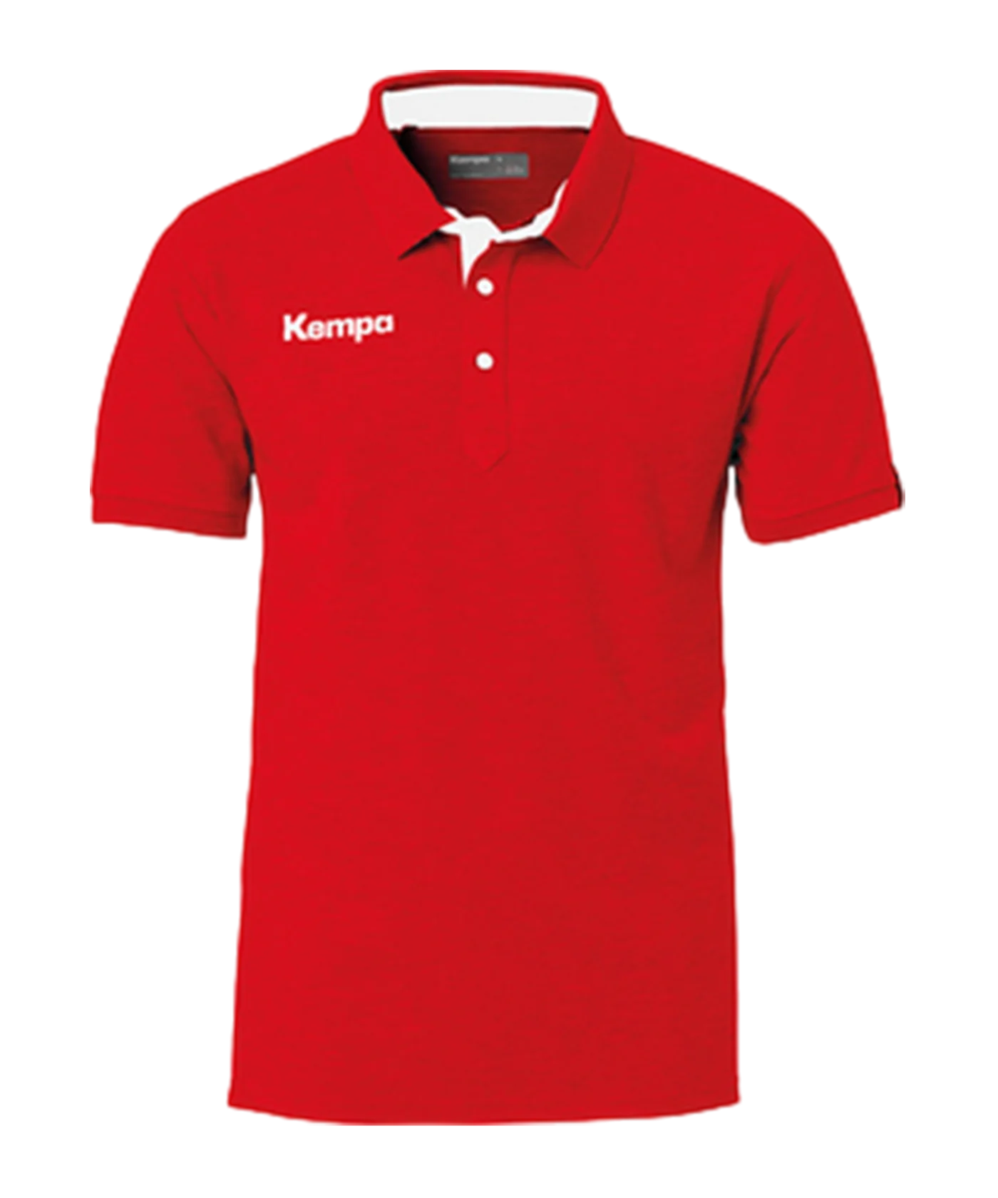 Kempa Prime Poloshirt Rot Weiss F01