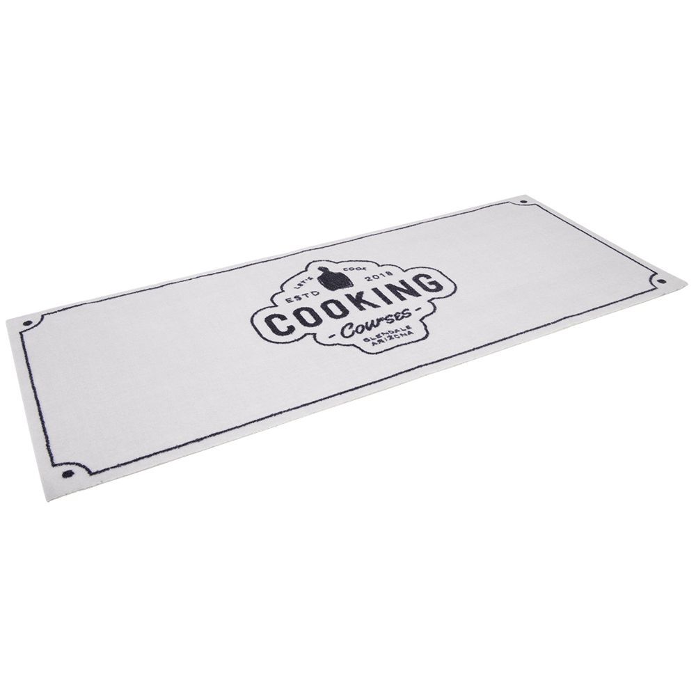 Tapis de cuisine antidérapant absorbant inscription Cooking 120x50cm