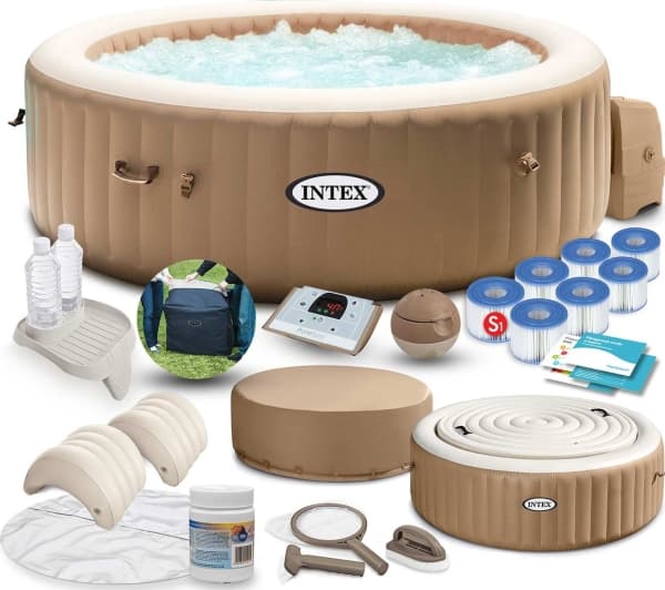 SPA ogrodowe Intex PureSpa Bubble Massage 196 cm x 71 cm (28476) + akcesoria