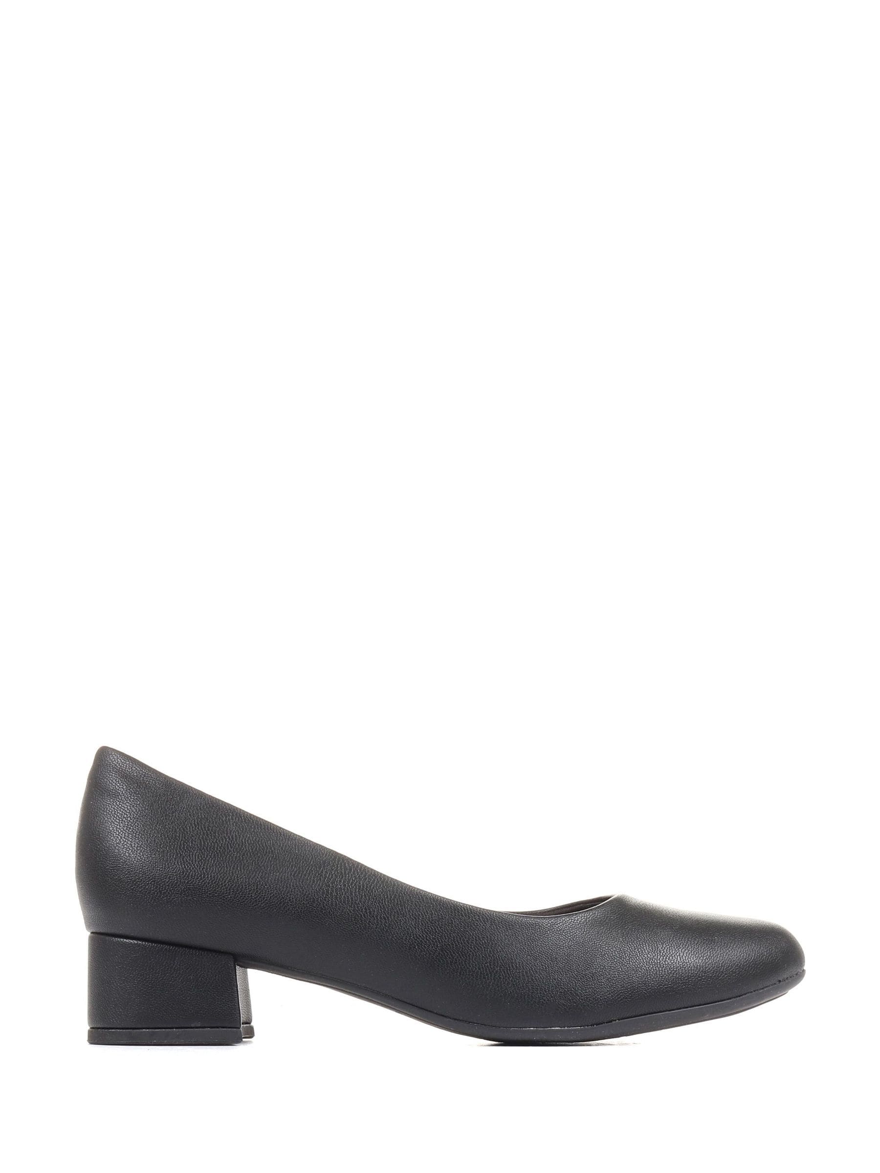 Zwart - Pavers pumps met blokhak