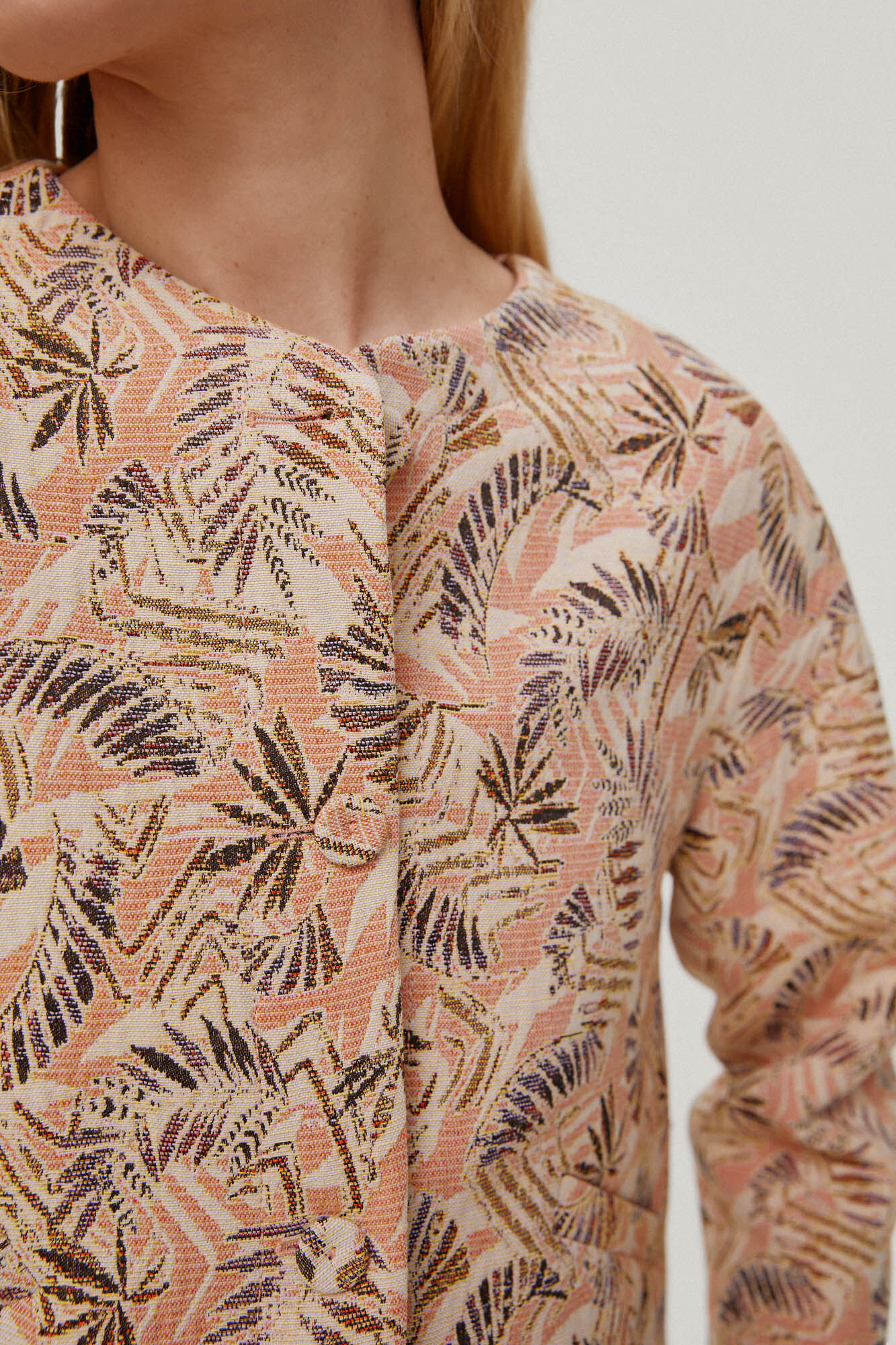 Jaqueta aberta oversized. - Roxa
