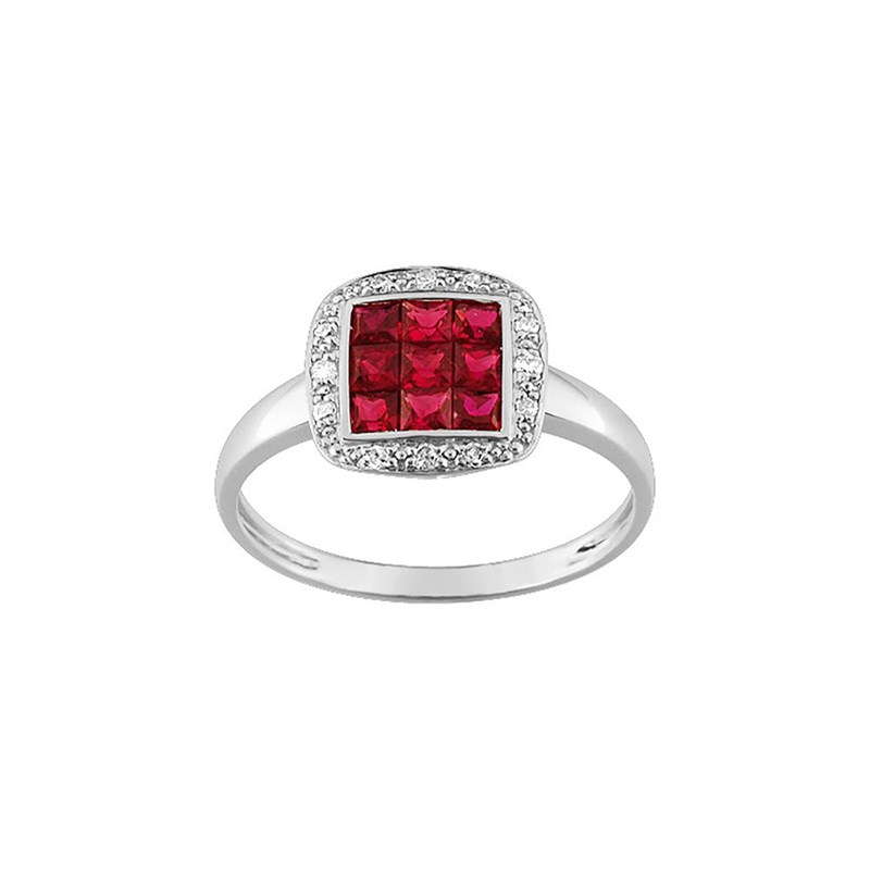 Bague femme - Rubis - Or 18 Carats
