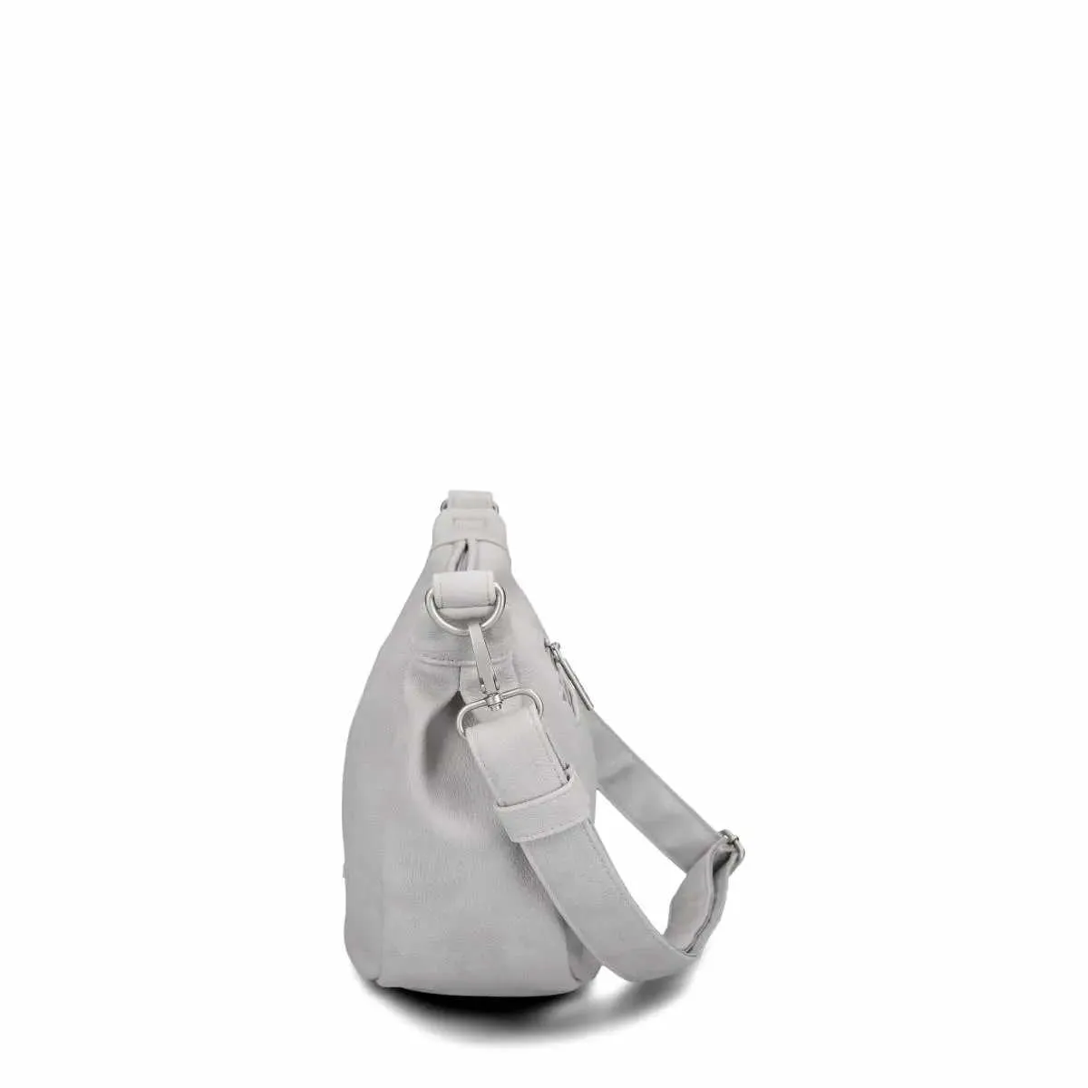 ZWEI Gürteltasche / Bodybag Grau Lederimitat