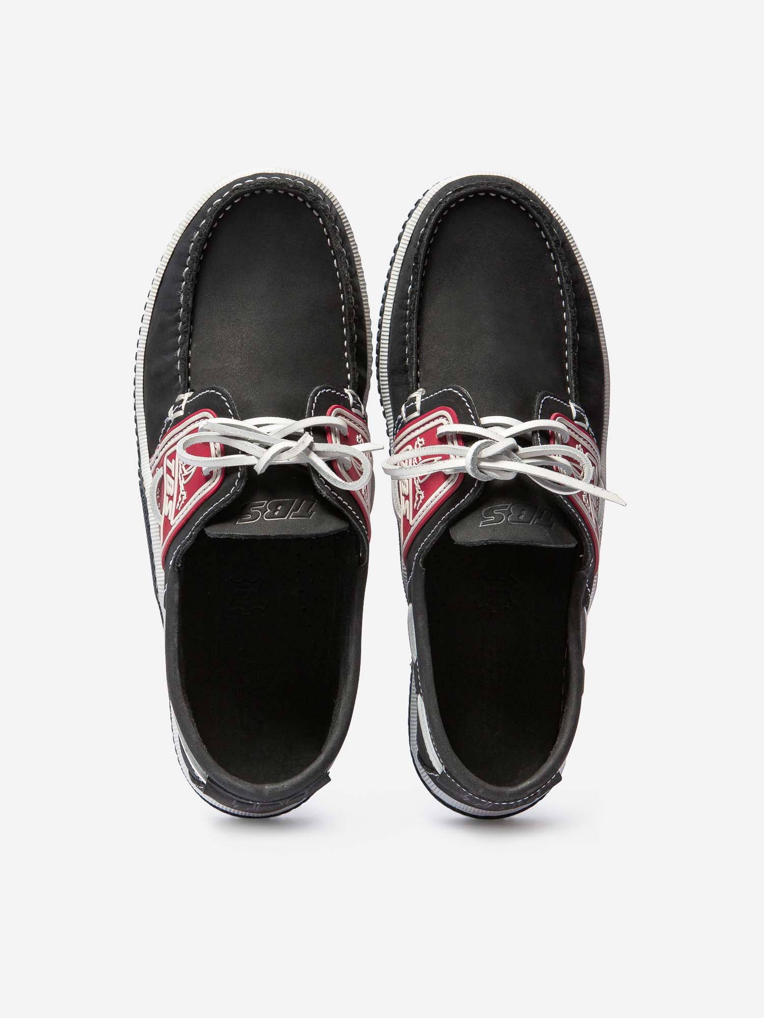 Chaussures Bateau Homme Semelle Grip Cuir Marine