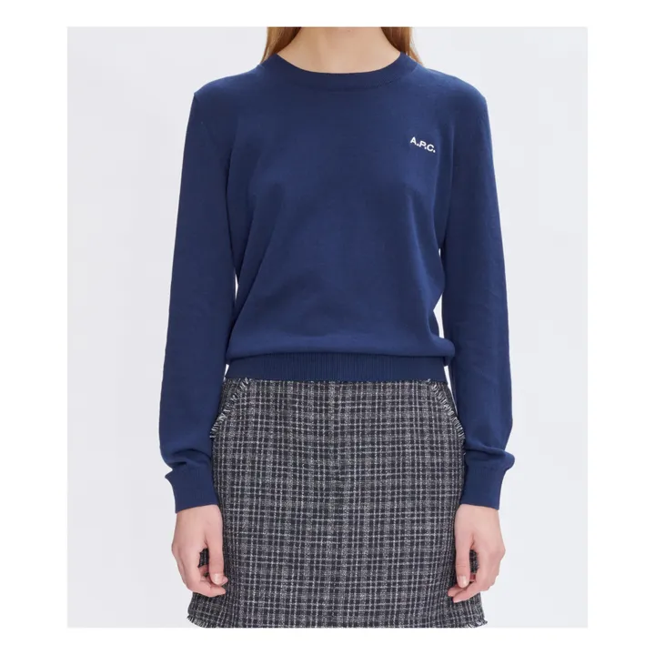 A.P.C. Pull Victoria Coton Pima | Bleu marine