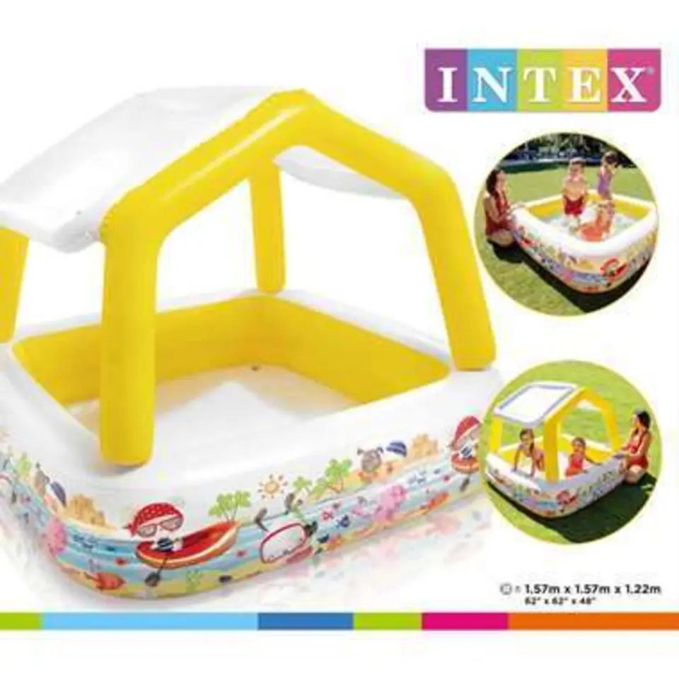 INTEX - Zwembad Met Overkapping - Vinyl