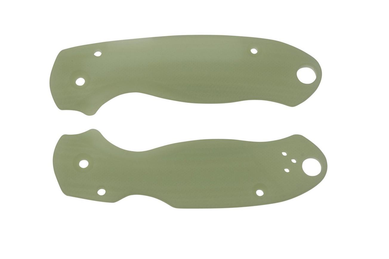 Flytanium Spyderco Para 3 Scales, Lotus Jade G10