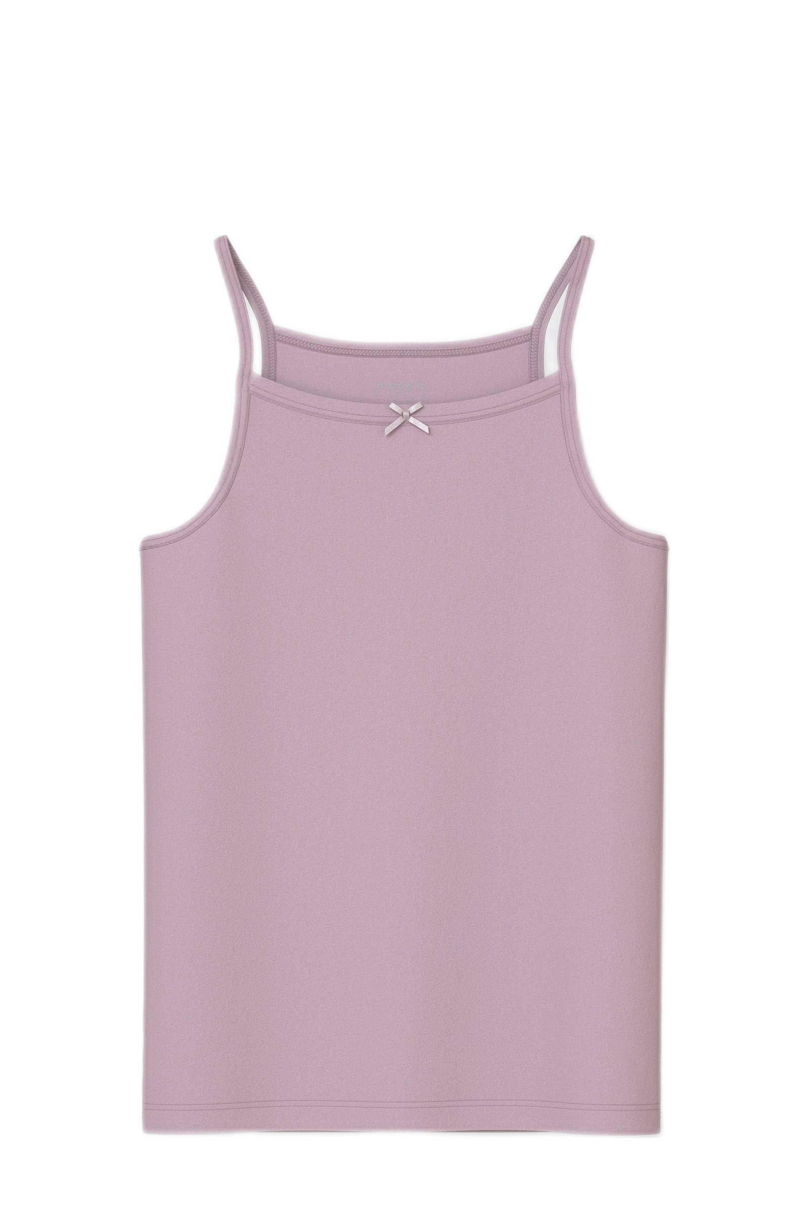 NAME IT hemd NKFSTRAP - set van 4 lila/ecru