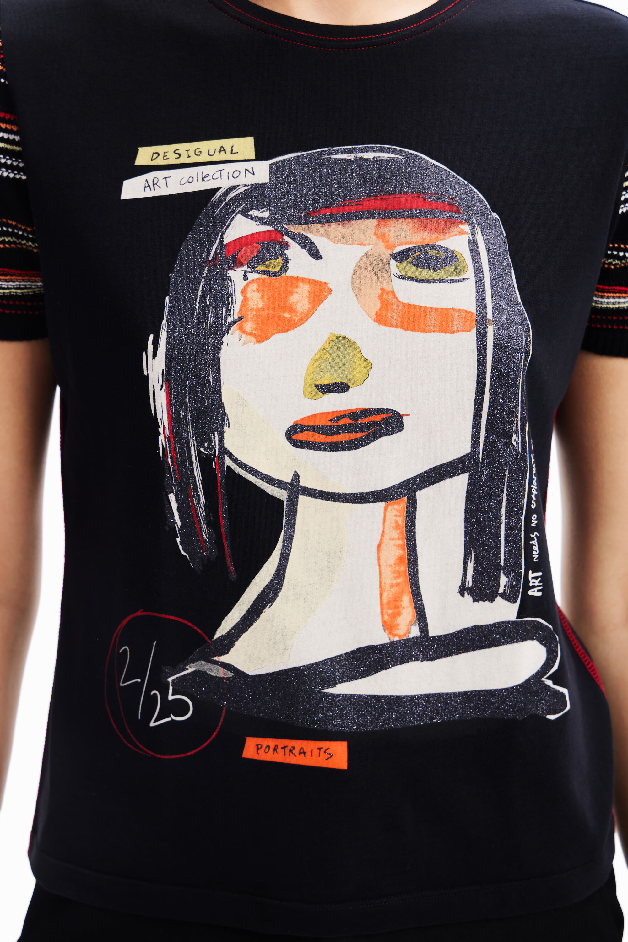 T-shirt visage arty