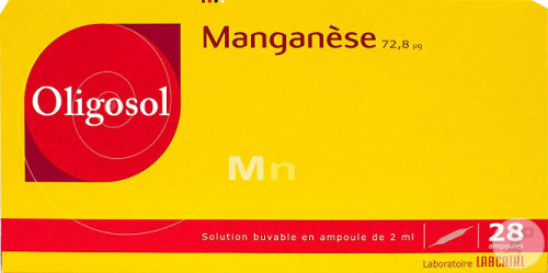 Manganèse Oligosol Solution Buvable 28 Ampoules
