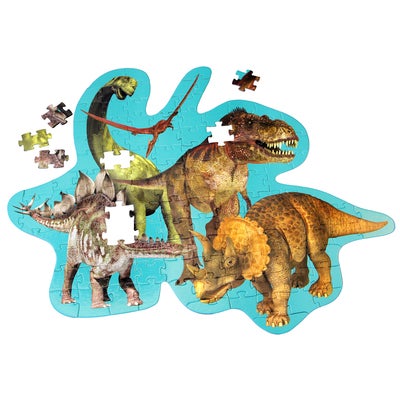 Barbo Toys Stor Gulvpuslespill Dinosaur 120 Brikker