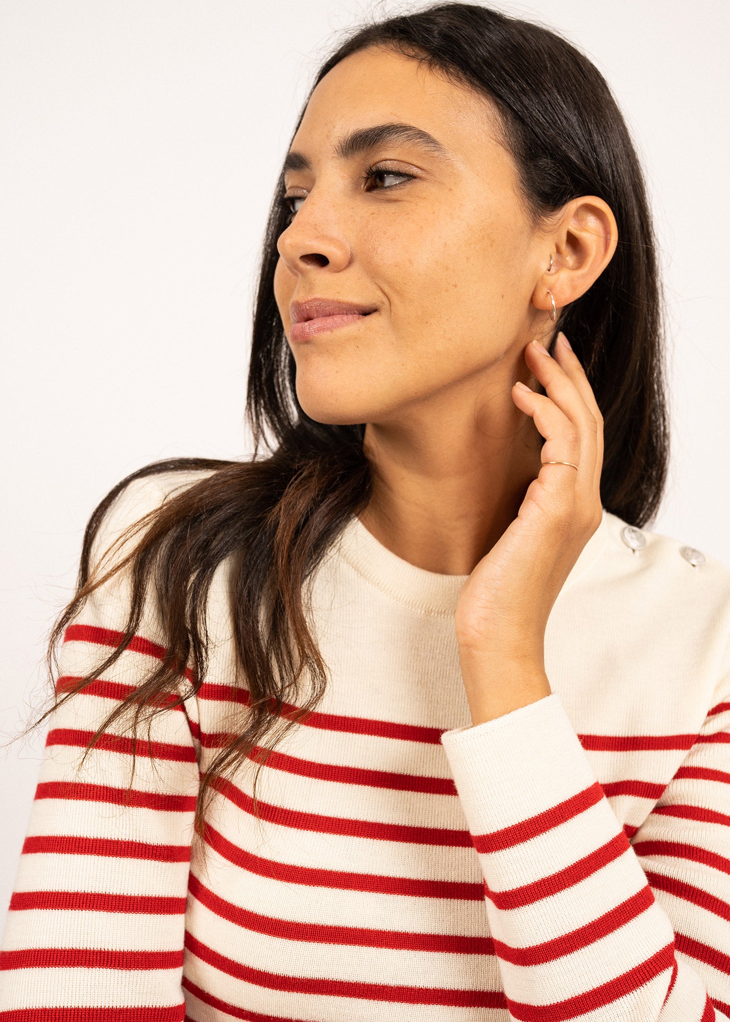 Pull marin rayé Marée