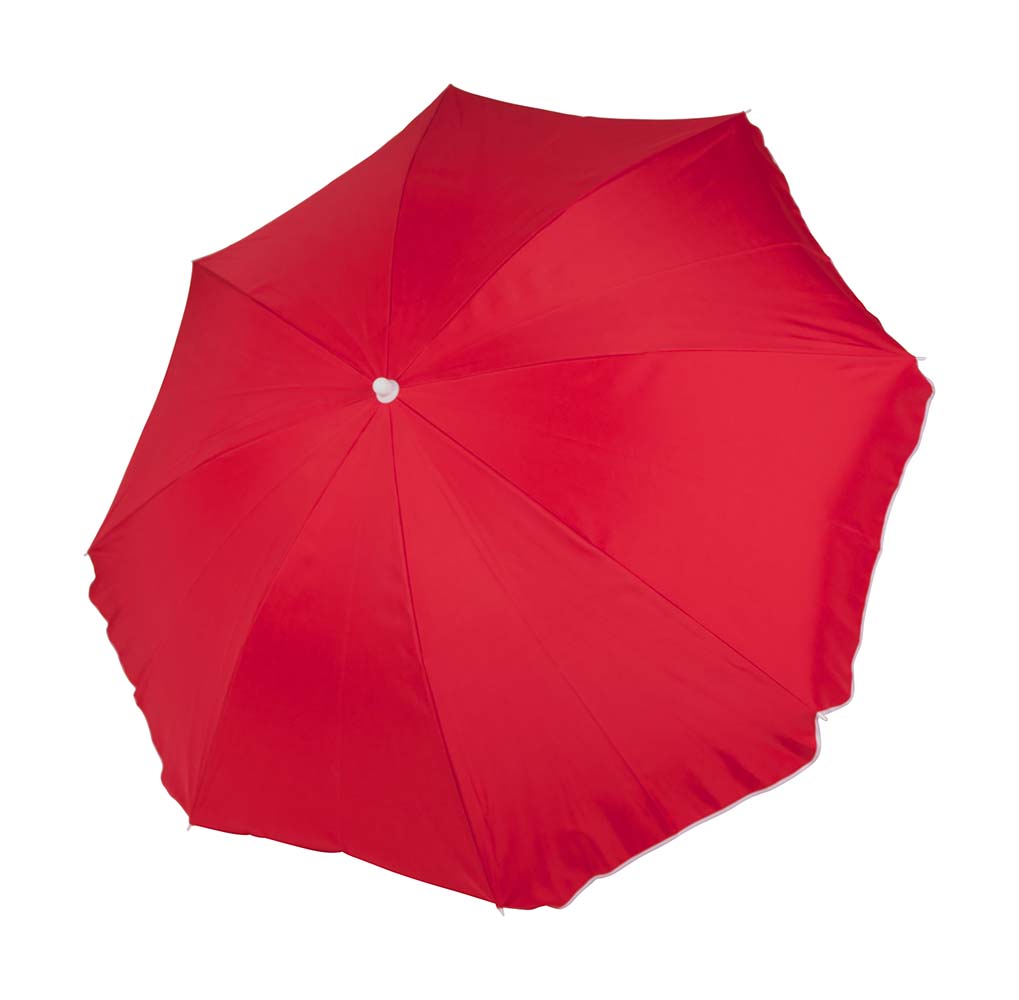Bo-Camp Ø 165 cm parasol met knikarm - Red