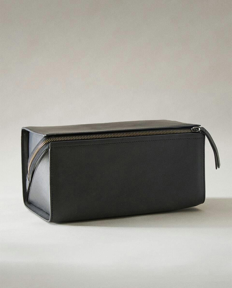 NECESSAIRE GRANDE DE COURO RÍGIDO