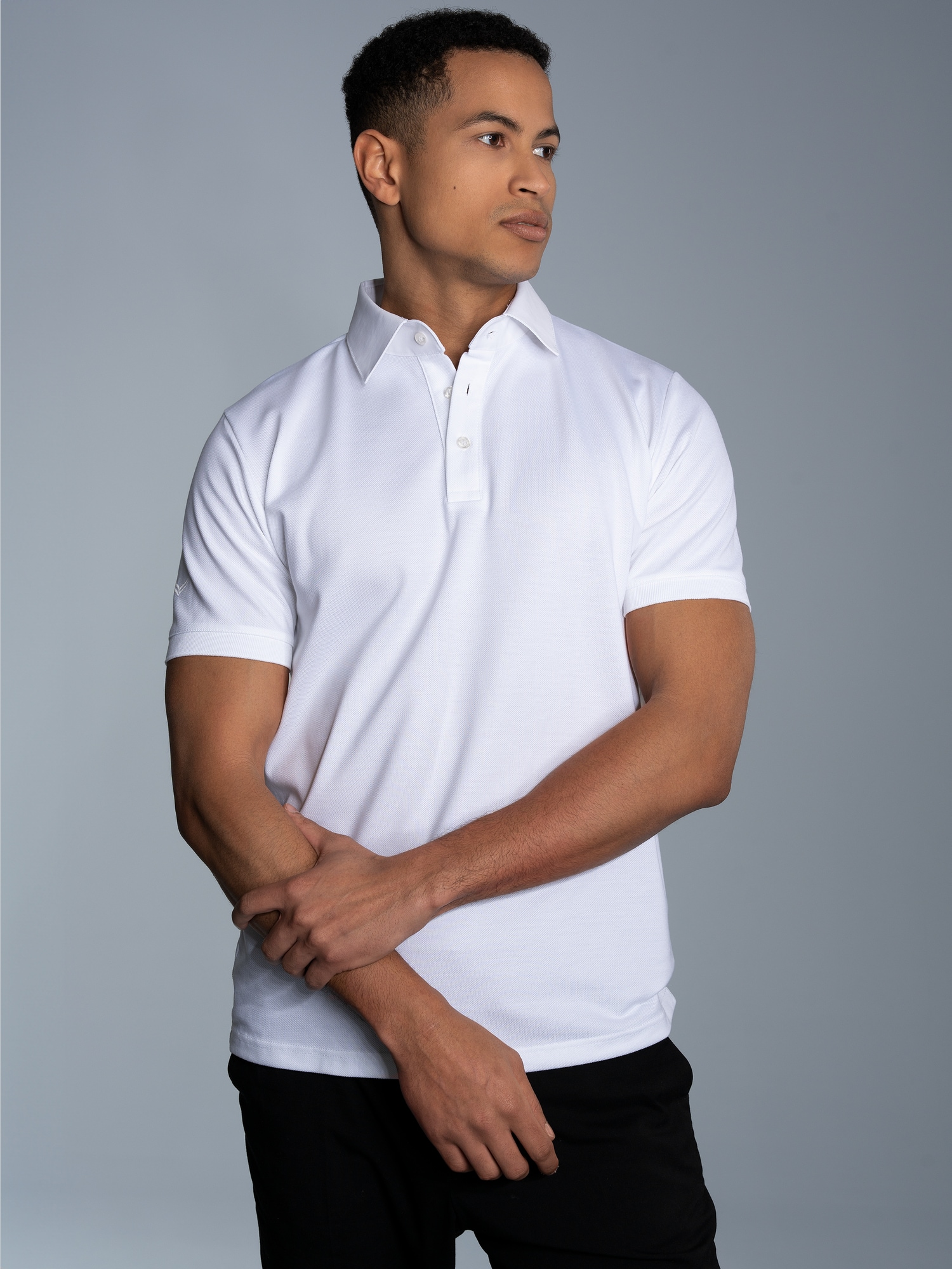 Business-Poloshirt Weiss