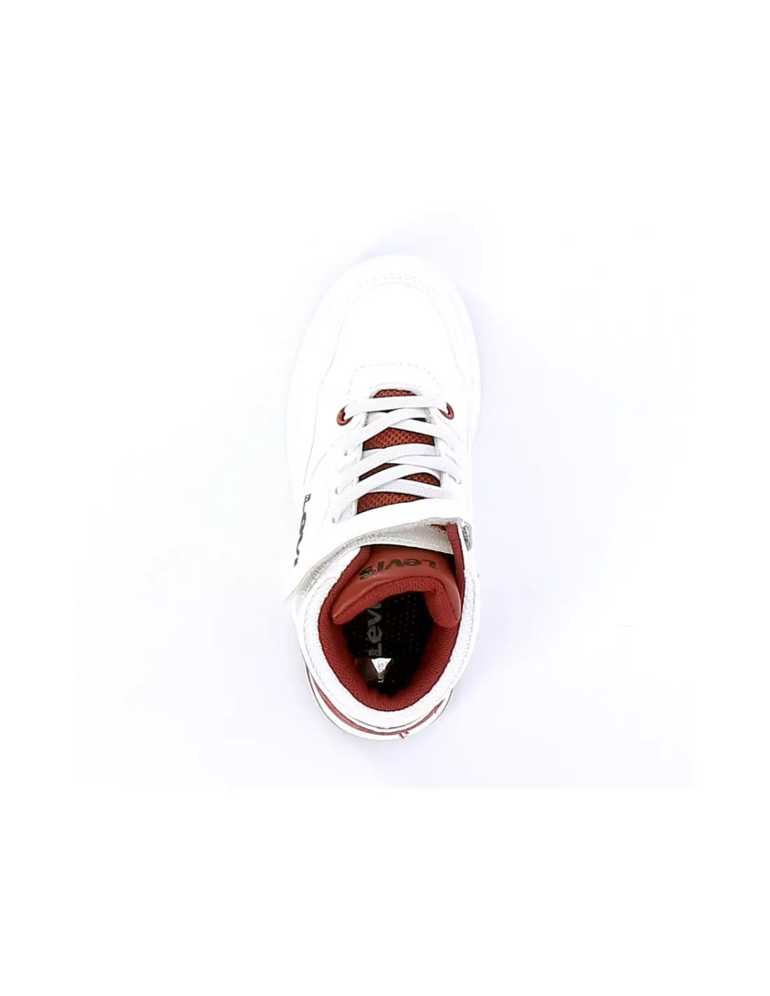 LEVIS BLOCK VIRV0012T WHITE RED - Sneakers Whitered