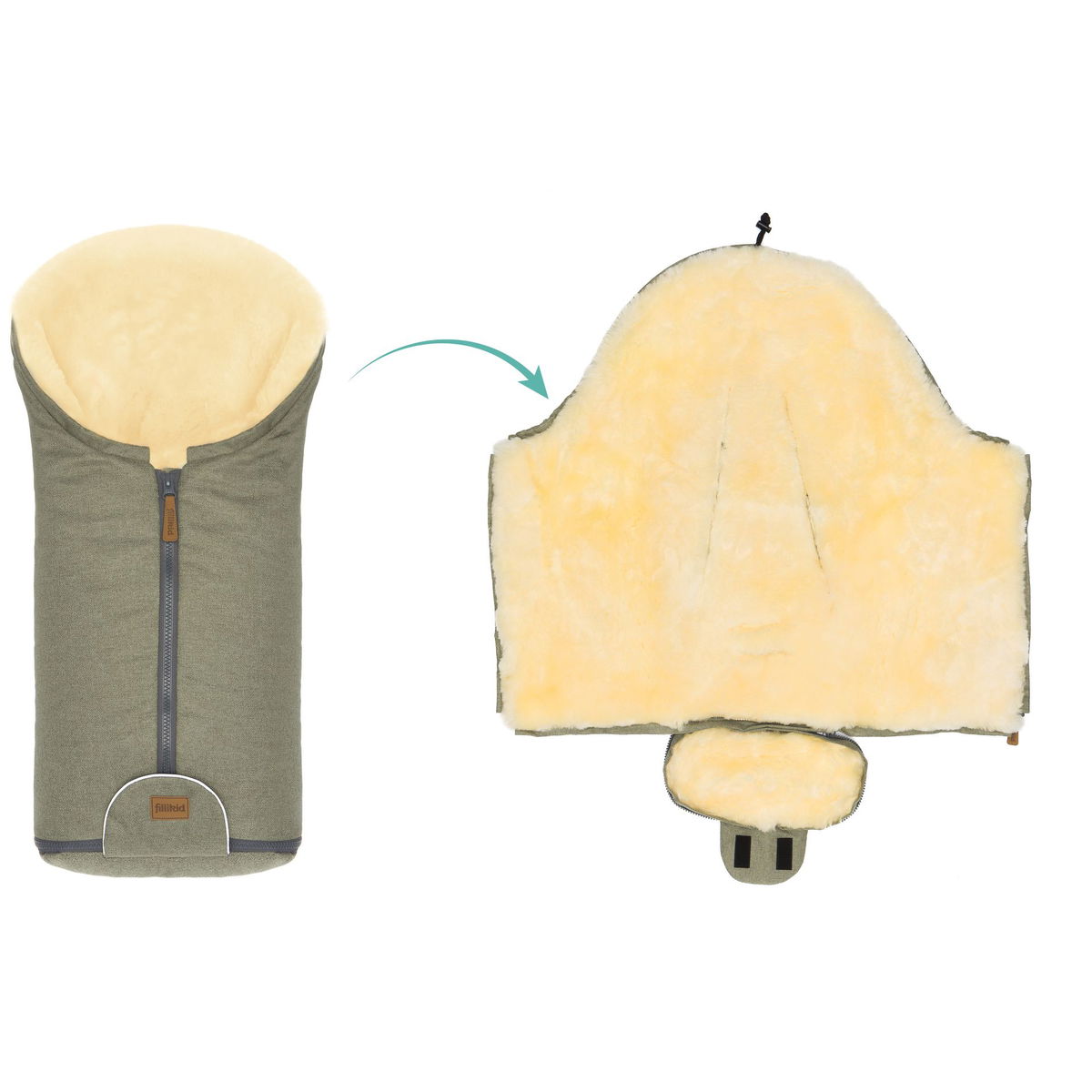 fillikidfillikid   Pamir Style Fusssäckchen pistazie