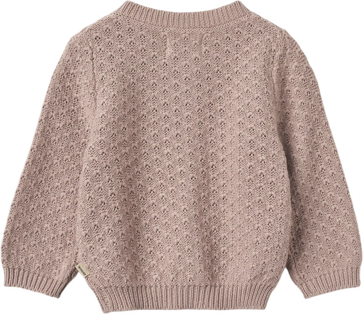Wheat Strik Cardigan Magnella Dry rose