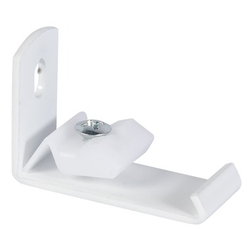 3,5 cm wandsteun gordijnrail Endless wit 2 stuks