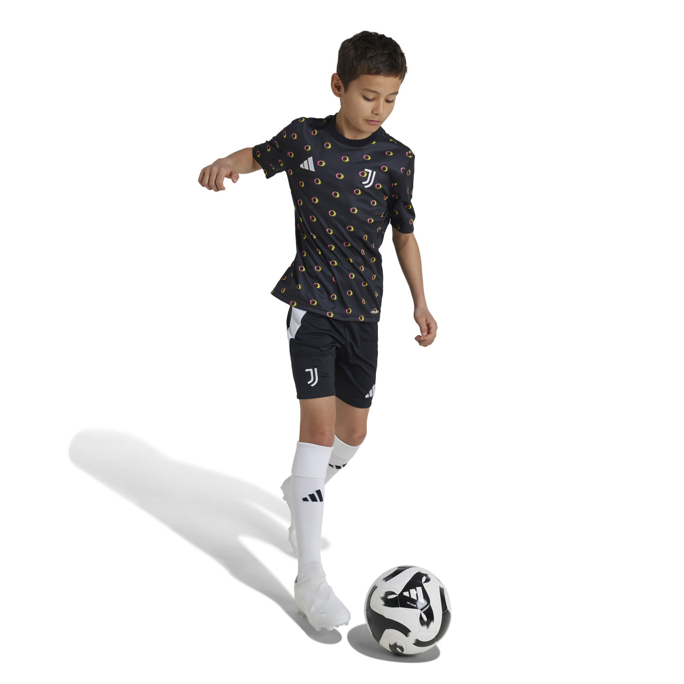 Adidas Juventus Pre-Match Trainingsshirt 2024-2025 Kids Zwart