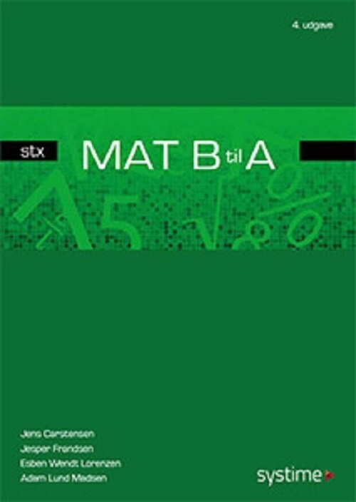 Mat B Til A - Stx - Læreplan 2017 - Jens Carstensen - Bog