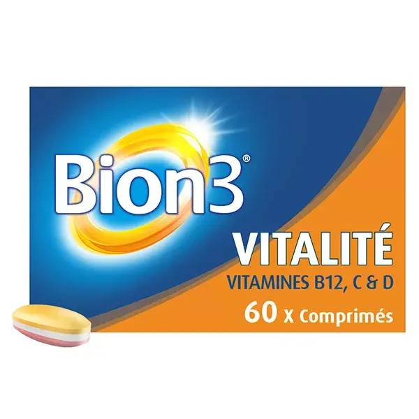 Bion 3 Vitalité Complément Alimentaire Cure 2 mois - 60 comprimés