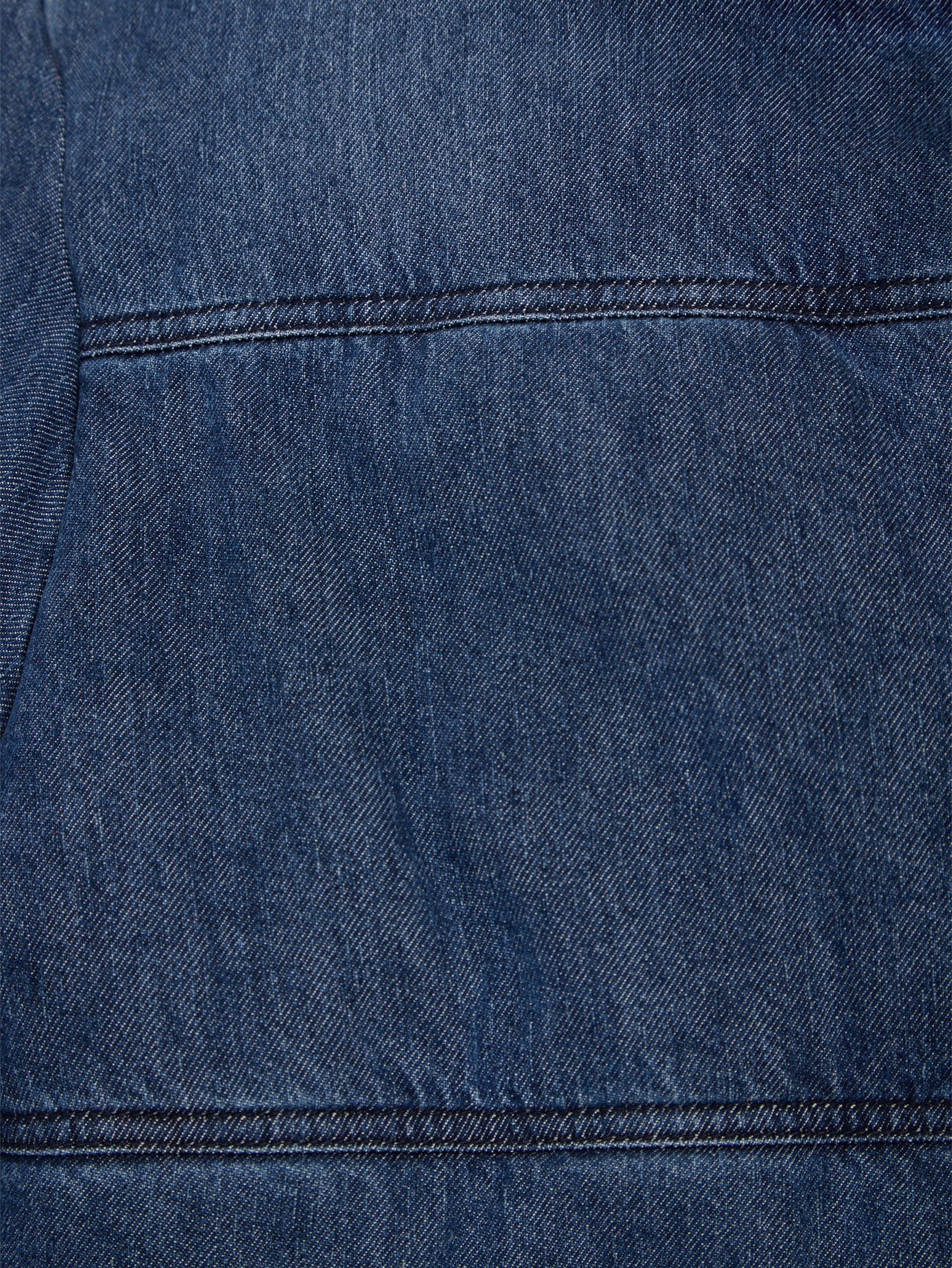 Jaqueta puffer jeans
