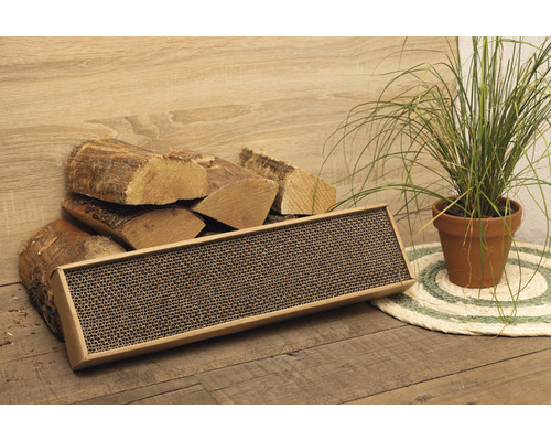 Krabplank voor katten van Beeztees Minus one Ilana karton bruin 48 x 24 x 5 cm
