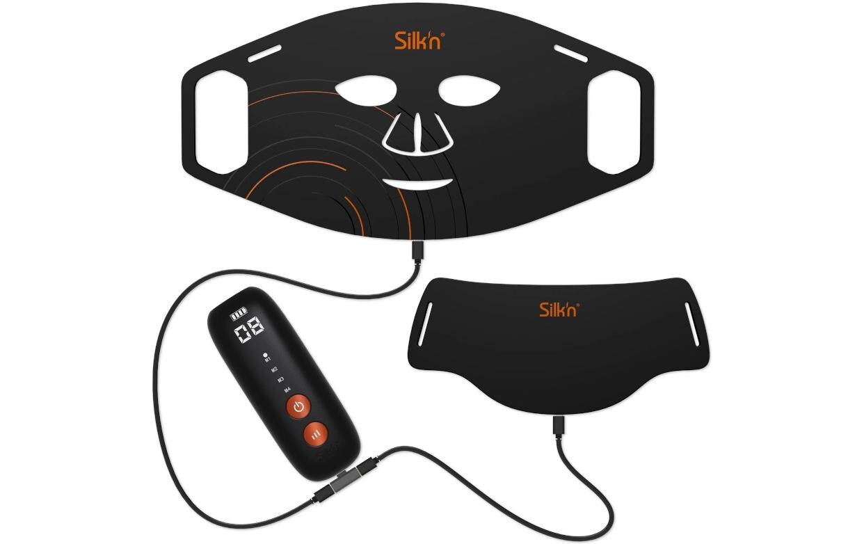 Antiaging-Gerät LED Dual Mask für Gesicht und Hals<br>Zwei LED-Masken zur Abdeckung von Gesicht und Hals