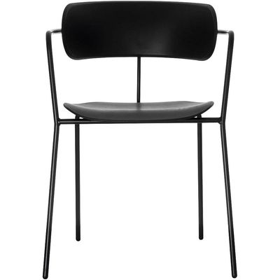 Chaise BISTRO - avec accoudoirs - noir