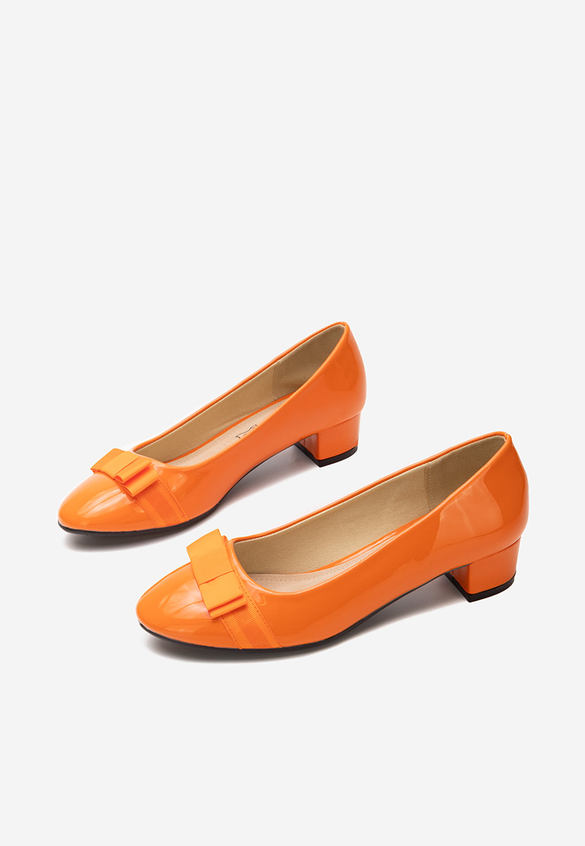 Chaussures à petit talon orange Jacki V4