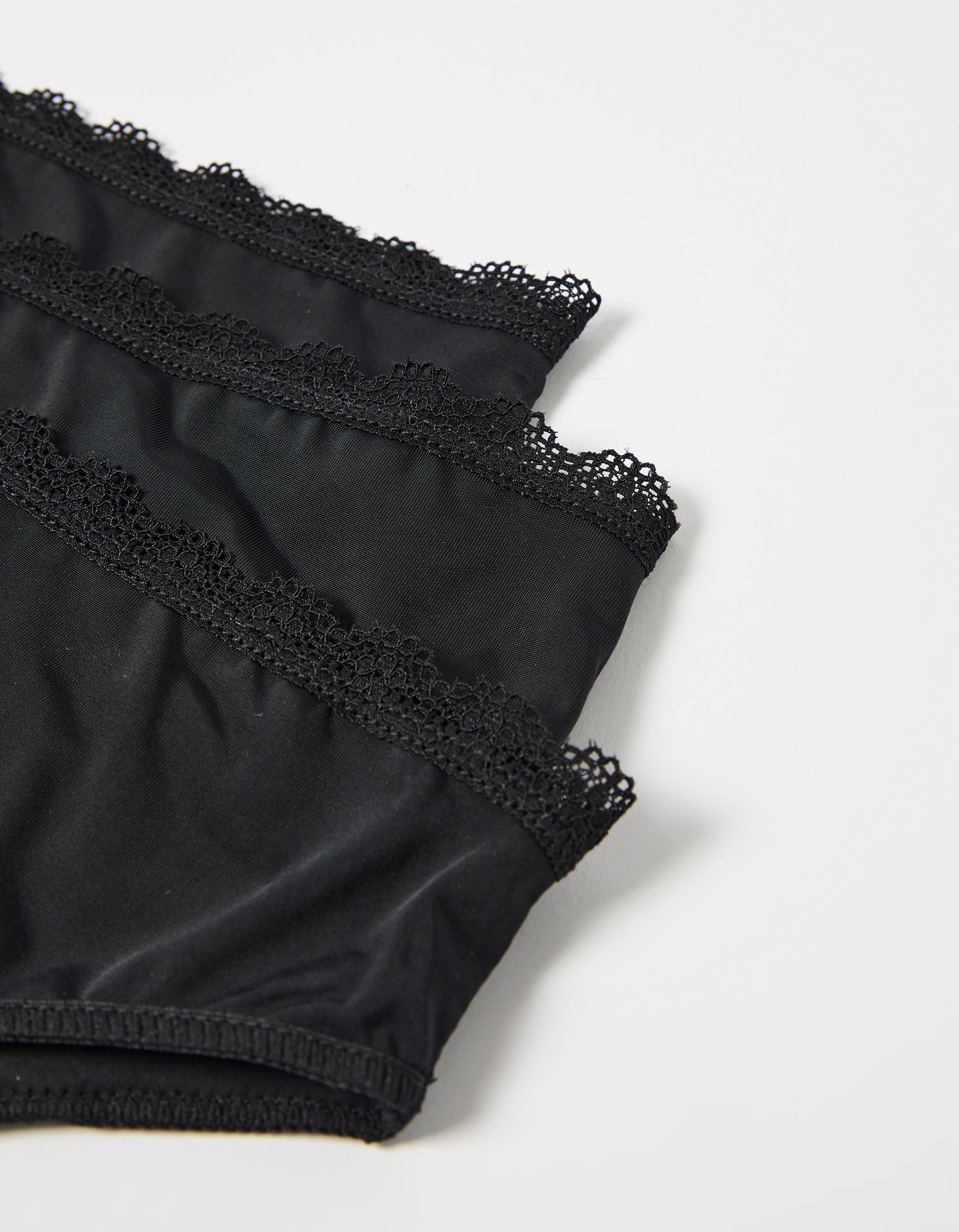 Pack 3 Cuecas de Microfibra, Mulher, Preto